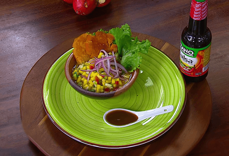 Aprenda cómo preparar un delicioso ceviche de mango y pepino