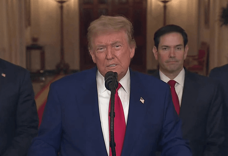 Trump amenaza con más ataques si Irán no acepta la paz "rápidamente"