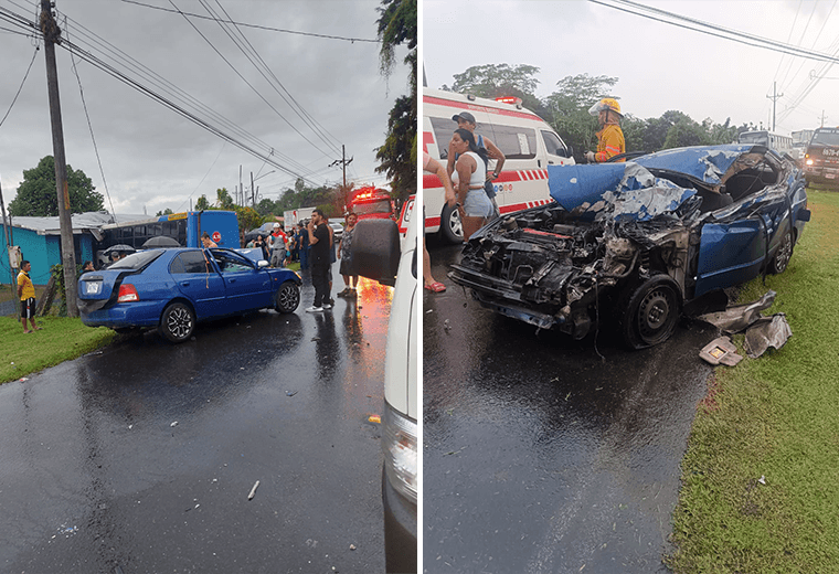 Video: Autobús con 33 estudiantes choca con carro y se estrella contra casa en Cariari