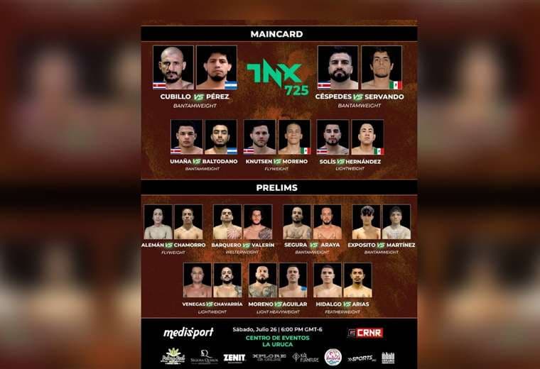 Fanáticos de las artes marciales mixtas tendrán una cita este sábado con el TNX MMA
