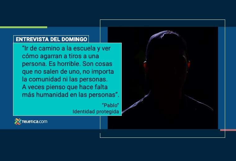 Joven de barrio conflictivo: "No es lindo venir de la escuela y ver muchas patrullas, personas con armas, con drogas"