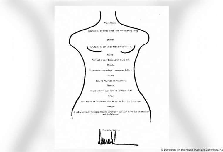 "No es mi firma", responde Trump sobre supuesta carta a Epstein