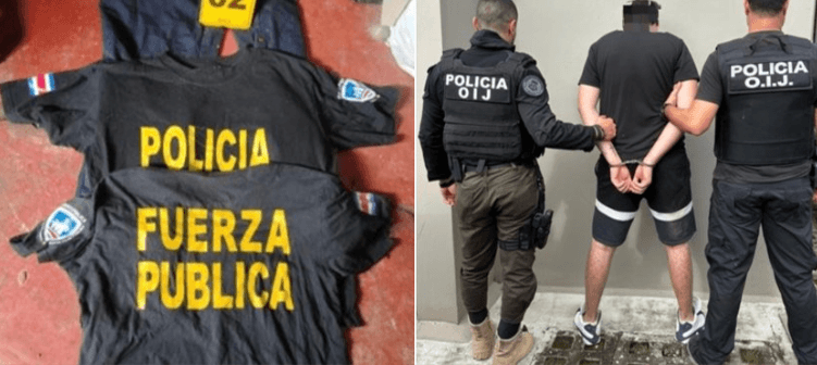 Hallan uniformes de Fuerza Pública en casa de sospechoso de intento de homicidio en bar