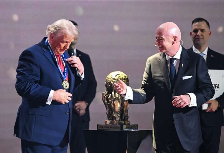 Donald Trump y Gianni Infantino, FIFA/AFP
