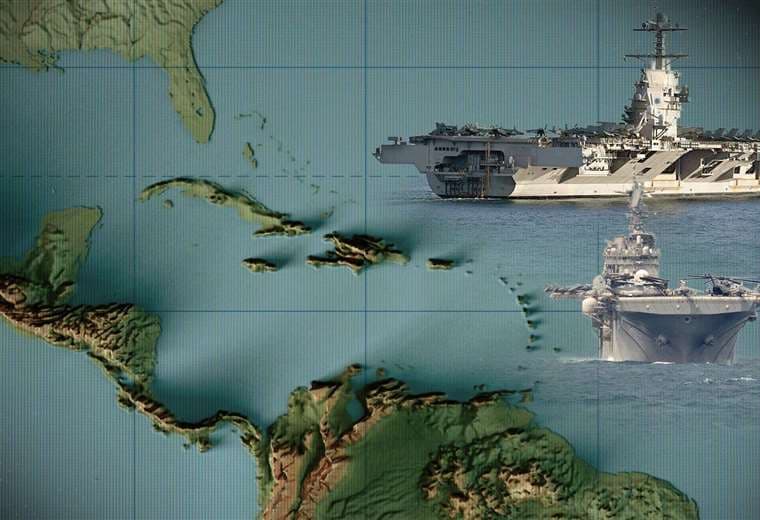 Los mapas que muestran cuáles islas del Caribe brindan apoyo a EE. UU. en despliegue militar