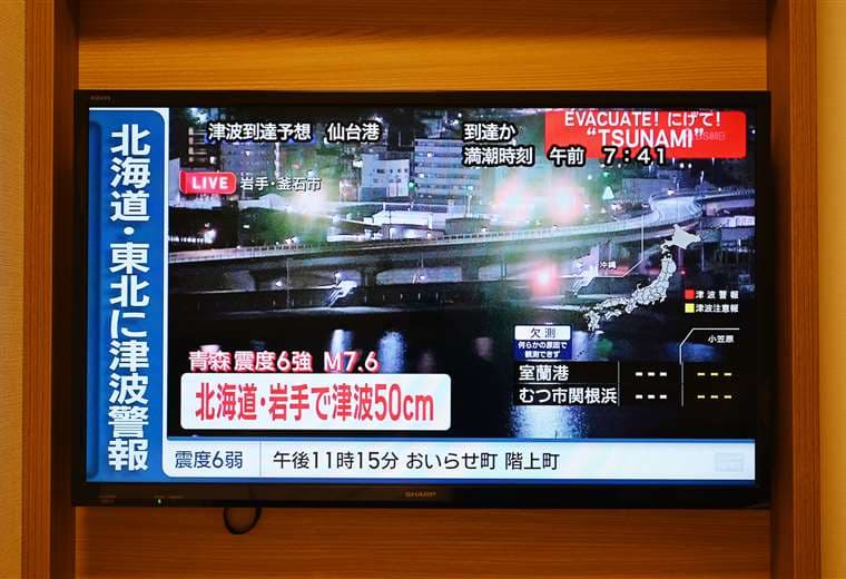 Japón levanta la alerta de tsunami tras terremoto de magnitud 7,6