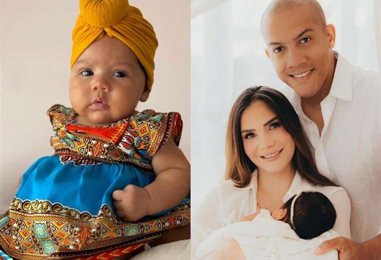 Greivin Morgan mostró por primera vez el rostro de su bebé: “Nuestra negrita Sahel”