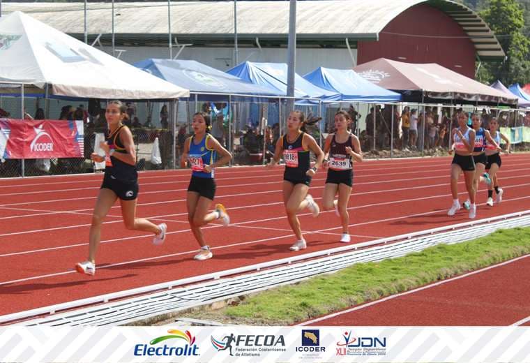 Atletismo en Juegos Deportivos Nacionales. Foto: Federación Costarricense de Atletismo
