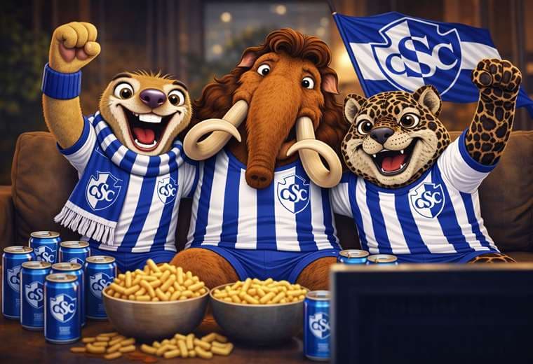 Max junto a sus nuevos amigos.