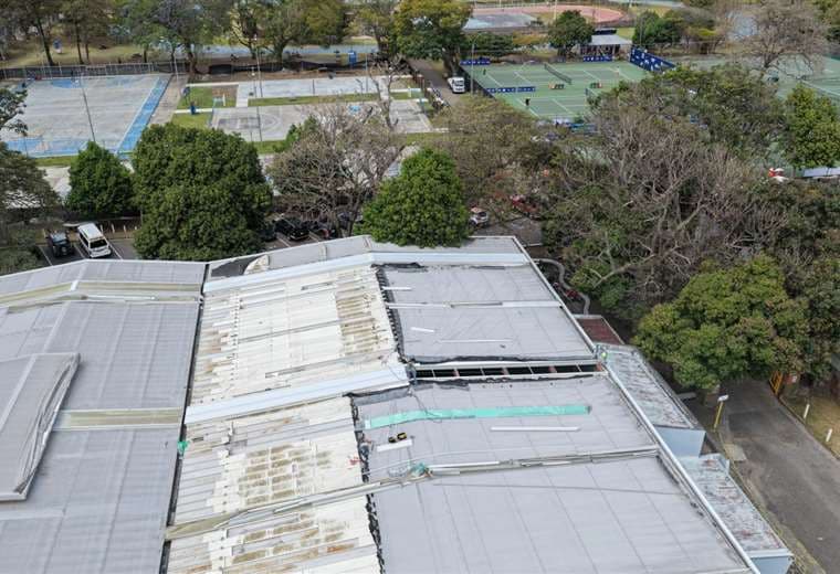Techo del gimnasio nacional y los gimnasios anexos. Foto: Desarrollos Urbanísticos Almada