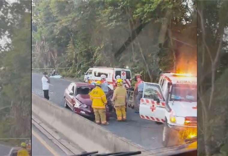 Choque en ruta 32 deja un fallecido y dos heridos graves