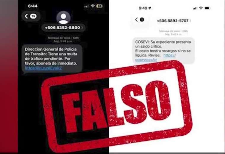 MOPT alerta sobre estafas por mensajes de texto cobrando multas